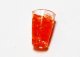 販売終了：オレンジジュース＆氷入りグラス：プラスチック製