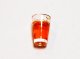 販売終了：オレンジジュース入りグラス：プラスチック製