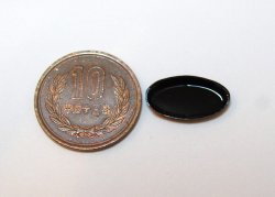 画像1: プラスチック黒（楕円小） (pu-130)