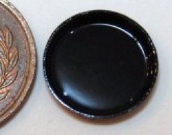 画像1: プラスチック黒（丸皿） (pu-127)