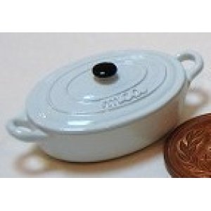 画像: Discontinue・制作終了：西洋鍋（淡ブルー楕円）