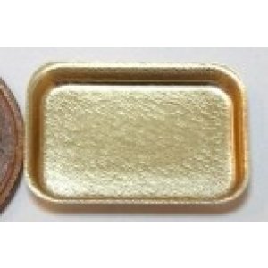 画像: Discontinue・制作販売終了：プラスチック金（浅角皿） (pu-120)