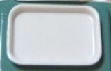 画像: プラスチック白（浅角皿） (pu-118)
