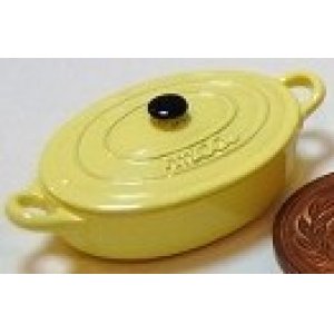 画像: Discontinue・制作販売終了：西洋鍋（淡黄色楕円）