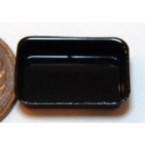 画像: Discontinue・制作販売終了：プラスチック黒（深角皿）