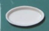 画像: 特別価格!!プラスチック白楕円皿（小） (pu-129)