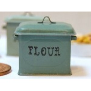 画像: Discontinue・制作販売終了：FLOUR缶（オールドグリーン）