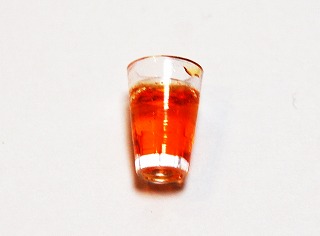 画像1: 販売終了：オレンジジュース入りグラス：プラスチック製