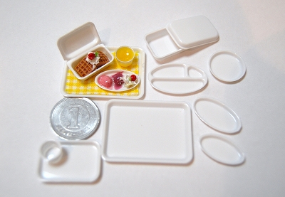 画像: プラスチック白丸皿(pu-104)